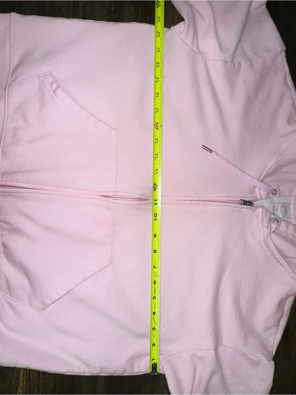 AUDEN Pink ZIP up Hoodie Sz: XL - Picture 4 of 5